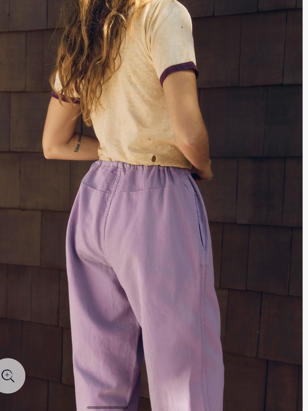 imogene + willie Lavender Wide-Leg Drawstring Pants - Picture 4 of 7